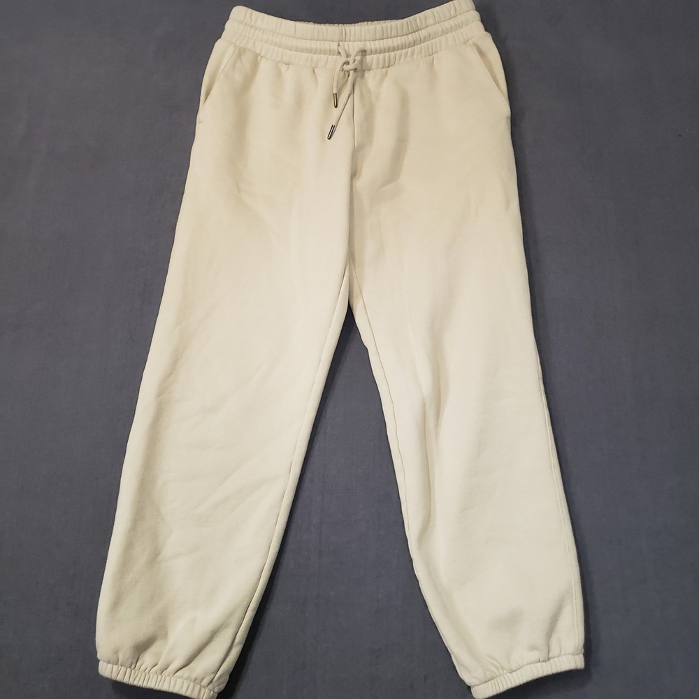 Mode of One Sweatpants Mens Size M‎ Beige Fleece Lined Joggers Drawstring